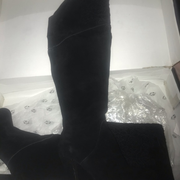 Victoria Secrets “Vintage” Colin Stuart Over The Knee Leather Suede Boots - Picture 5 of 6